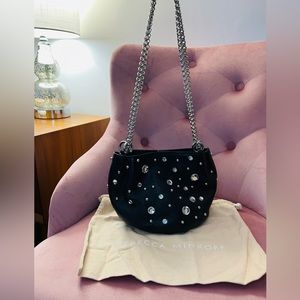 Rebecca Minkoff Black Ruby Crystal Crossbody